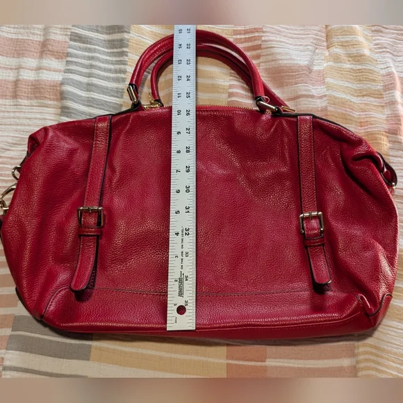 Ora Delphine red leather purse - Picture 7 of 7